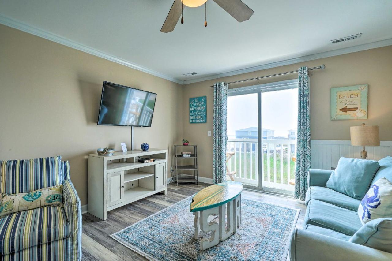 Ocean-View Oak Island Condo, 1 Block To Beach! Buitenkant foto