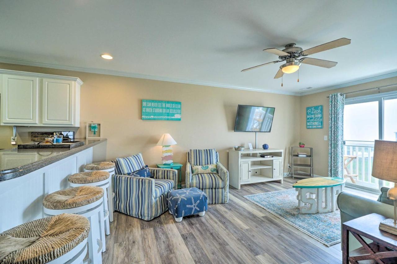 Ocean-View Oak Island Condo, 1 Block To Beach! Buitenkant foto